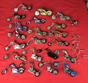 Lot Of 21 1:18 Diecast Motorcycles American Choppers OCC WCC Various Brands  - Picture 1 of 12