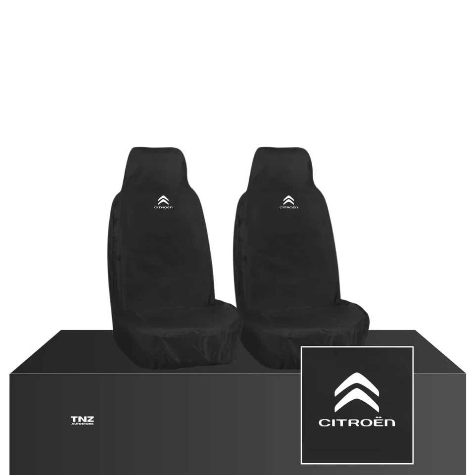 FOR CITROEN C1 C2 C3 C4 - CUSTOM FRONT HEAVY DUTY CAR SEAT COVERS 2 x FRONTS - Image 1 of 1