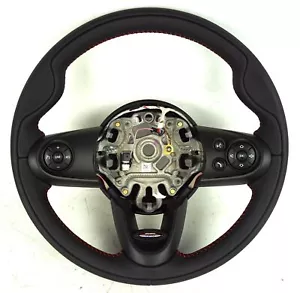 Mini F54 F55 F56 F57 F60 JCW Lederlenkrad Lenkrad rote Nähte NEU - Bild 1 von 9
