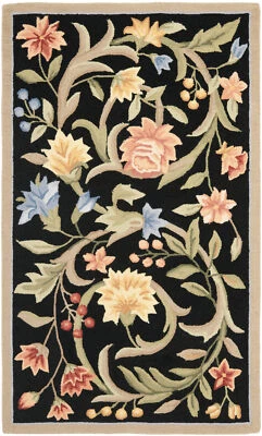 Safavieh Chelsea BLACK 3' X 3' Round Area Rug - HK248B-3R - Image 1 of 2