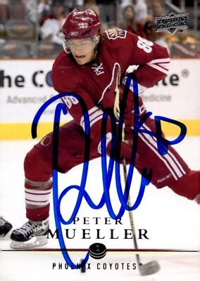 Peter Mueller - Signed 2008-09 Upper Deck Series 1 Card #49 - Coyotes - Image 1 of 2
