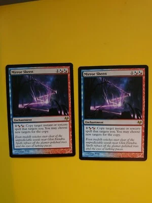 MTG Card. Mirror Sheen x2  Eventide Rare Enchantment 2 cards - Image 1 of 3