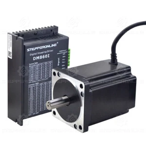 Kit CNC 1 asse 8,2 Nm Nema 34 motore passo-passo 1161 once 6A 114 mm e driver DM860I - Foto 1 di 4