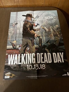 The Walking Dead Day Promo Poster 18" x 24" Image 2018 10.13.18 15 Years Folded - Picture 1 of 9