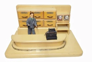 GERMAN Doll Room Box General Store Bakery Mercantile Shop Antique Pharmacy - Picture 1 of 11