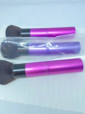 3 Lori Greine BRUSHES Kit Set Powder Foundation Eyeshadow Eyeliner Lip Brush NEW - Image 1 of 4