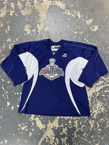 Reebok NHL Stanley Cup 2007 marineblau Pepsi Herren Größe Large Hockey Trikot - Bild 1 von 5