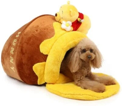 Pet paradise Disney Winnie the Pooh Honeypot House Dog Cat Bed Dome for Indoor - Image 1 of 3