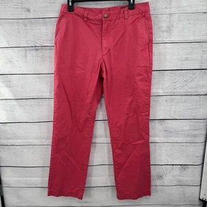 Pantalones chinos Vineyard Vines para hombre 32x30 rosa frente plano calce ajustado - Imagen 1 de 10