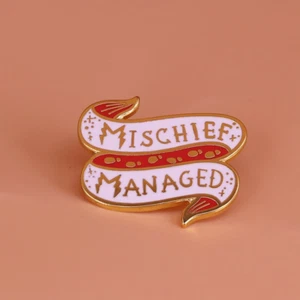 Harry Potter Mischief Managed Marauder's Map 1,1" Emaille Pin Anstecker @ NEU - Bild 1 von 3