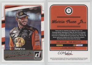 2017 Panini Donruss NASCAR Gold Foil /499 Martin Truex Jr #49