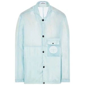 Stone Island LAMYTC Ultralight Overshirt in Light Blue 761510926 V0044 Large - Picture 1 of 10