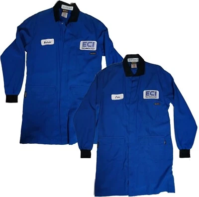 Workrite FR Blue Lab Coat WESTEX 2112 Fire Resistant - Image 1 of 4