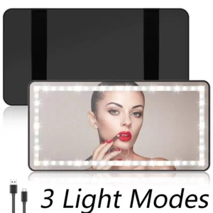 For Women 60 LEDs Car Sun Visor Vanity Mirror Makeup Mirror with 3 Light Modes - Picture 1 of 14