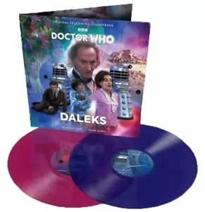 DOCTOR WHO LP x 2 The Daleks In Colour MAGENTA & BLUE Tristram Cary / Mark Ayres - Picture 1 of 4