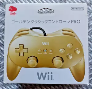 Controlador Wii PRO DORADO Controlador Clásico Club Miembros Nintendo Limitado nuevo JP - Imagen 1 de 4