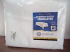 New 2 Pack WEALUXE White Tablecloths 60x102 inch for 6Ft Table  Washable