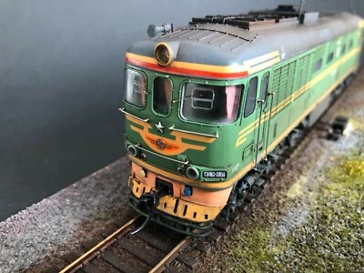 Soviet diesel locomotive TEP60 H0 scale 1/87 Kit for assembly RZD - Image 1 of 4