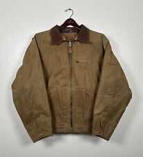 Vintage Outback Trading Company Oilskin Waxed Cotton Jacket Men’s 2XL Plaid