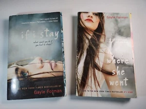 Gayle Forman Book Lot - 2 Books - If I Stay & Where She Went Paperbacks - Picture 1 of 14