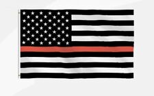 3x5Ft Thin Red Line Flag Firefighter Service First Responder Hero Fallen America