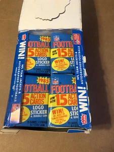 1985 FLEER FOOTBALL IN ACTION SEALED WAX PACK MINT - Picture 1 of 4