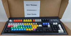 New Keytronic Wired Media Keyboard with Editing Shortcuts Keycap E03601PS25PKB-C - Picture 1 of 5