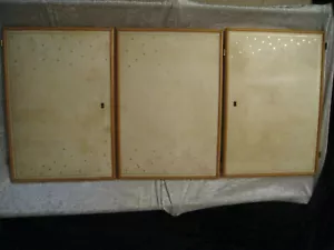 Schranktüren mit Ziegenleder 3 Holztüren Wohnzimmerschrank Möbel Einbauschrank - Bild 1 von 12