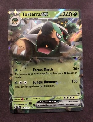 Torterra EX 012/162 Sv05: Temporal Forces Holo Pokémon TCG - Image 1 of 2