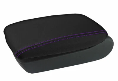 适用于 2005 - 2011 年奥迪 A6 PVC 控制台盖拉过扶手盖紫色针脚 — 第 1/4 张图片