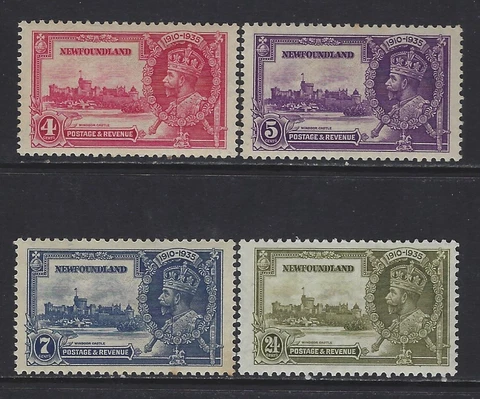 NEWFOUNDLAND - #226-#229 - KING GEORGE V SILVER JUBILEE MINT SET MH Cover