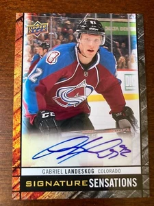 2012-13 Upper Deck Signature Sensations Gabriel Landeskog Autograph AUTO Rare - Picture 1 of 2