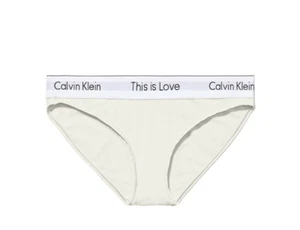 Calvin Klein Women's Plus Cotton This Is Love Bikini Underwear, Ivory, 1X - Picture 1 of 1