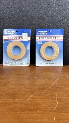 Vintage Hefty Freezer Tape Set Of Two 1996 Old Stock Not Opened - Image 1 of 3
