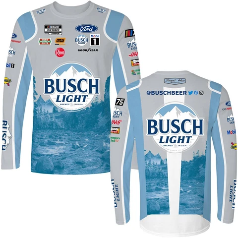 Kevin Harvick 2023 Long Sleeve Busch Light Sublimated Uniform Pit Crew T-Shirt Cover