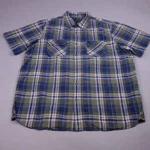 Eddie Bauer Button Up Shirt XL Multi Color Plaid Cotton Pockets Mens - Picture 1 of 8