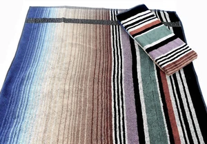 MISSONI HOME HAND + BATH TOWEL SET ECOLOGIC COTTON DOUBLESIDED AYRTON 160 - Picture 1 of 4