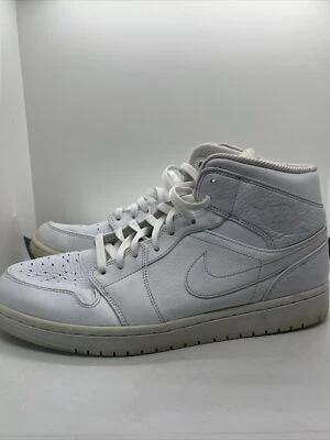 12码-乔丹1 Mid Triple White 2019-554724-130篮球 — 第 1/4 张图片