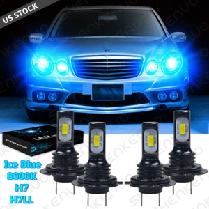 For Benz E350 B200 2008-2011 - 4X H7 LED Headlight High Low Beam Light Bulbs - Picture 1 of 12