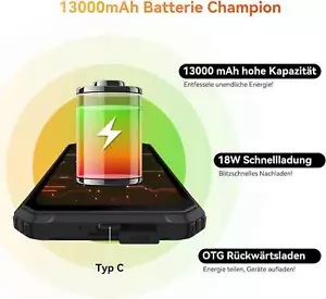 B-Ware Blackview BV6200Pro Green Rugged Smartphone – 8GB RAM, 128GB, Outdoor - Bild 1 von 24