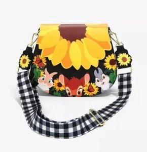 Bambi Disney Loungefly Set- Sunflower Friends Crossbody Bag & Wallet NWT - Picture 1 of 11