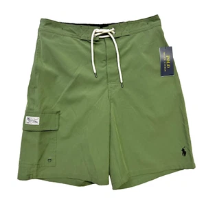 POLO RALPH LAUREN Hombres Bañador Board Shorts 9" Talla S Verde Olivo Nuevo con Etiquetas $85 - Imagen 1 de 5