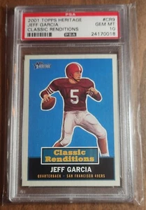 Jeff Garcia 2001 Topps Heritage Inserto Rendiciones Clásicas #CR9 PSA 10 GEMA POP 1 - Imagen 1 de 2