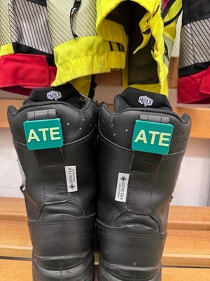 RESCUEPRINT Haix AirPower XR1, XR91, Schuhclips, Namensschild mit Abfallschutz RD, FF, Paar