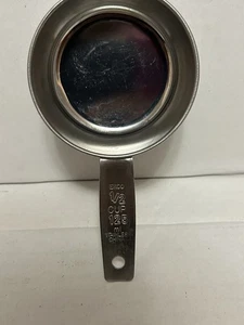 EKCO misurino 1/2 tazza acciaio inox STAMPA BLOCCO logo vintage usato in ottime condizioni - Foto 1 di 6