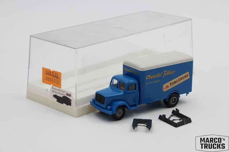 Brekina Magirus “Eckhauber” box truck “Toblerone” no. 4602 1:87 /BR814 - Image 1 of 1