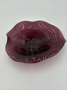 Ciotola foglia di ametista vintage decorativa e rara HTF - Foto 1 di 18