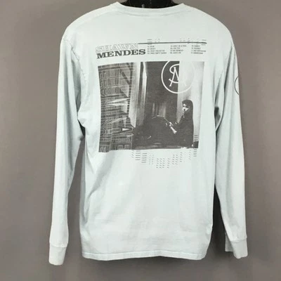 Shawn Mendes Illuminate Shirt Mens Large Blue Long Sleeve Concert Tour Graphic - Image 1 of 4
