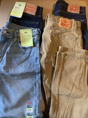 Lote de 4 Jeans Levi's 513 Ajustados Rectos Flexibles Azul Para Hombre Talla 30 X 30 Foto 1 de 4