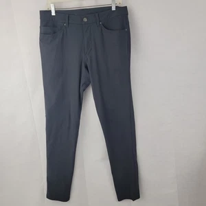Pantalones LULULEMON Para Hombre Talla 32 ABC Ajustados 5 Bolsillos GRIS Warpstreme M5552S AGUJEROS - Imagen 1 de 17